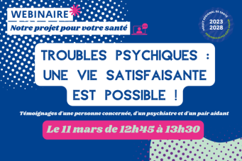 Webinaire PRS - Troubles psychiques : une vie satisfaisante est possible 