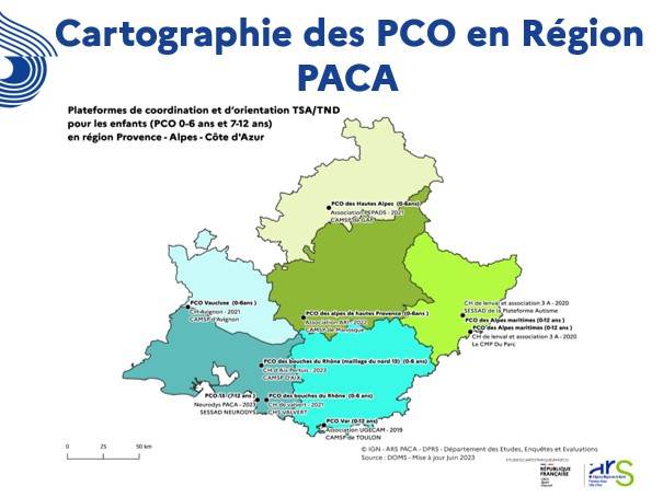 Cartographie des PCO en région Paca